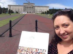 Trainer, Christine Watson, outside Stormont.